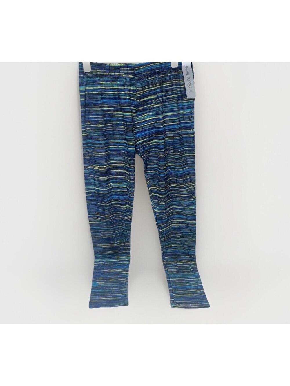 Sweetlegs Petite Women’s Leggings Colourful Blue Activewear Pants Size Petite